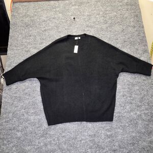 GAP Sweater Womens Large Gray Dolman Batwing Crewneck Knit Pullover NWT